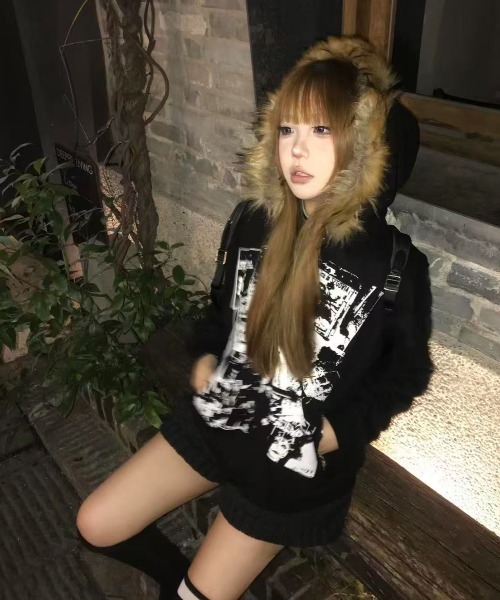 FreeZone パーカー 「2025 aw 新色追加!」ゴシックパンク パーカー