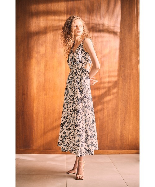 Estella.K ワンピース Alicia Long Dress シャーリングカット