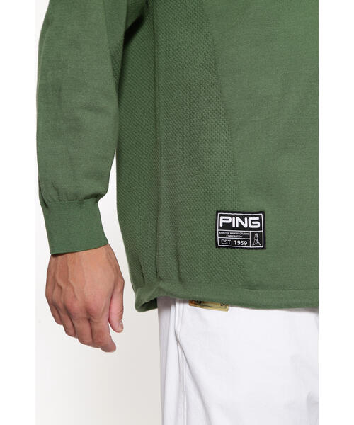 PING（ピン） セーター ニット 「PING APPAREL」メッシュジャガード