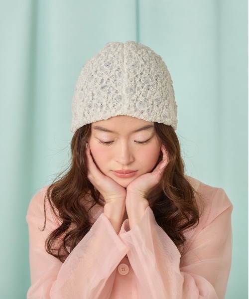 kaorinomori（カオリノモリ） ニット帽 ニットキャップ シュリンプ