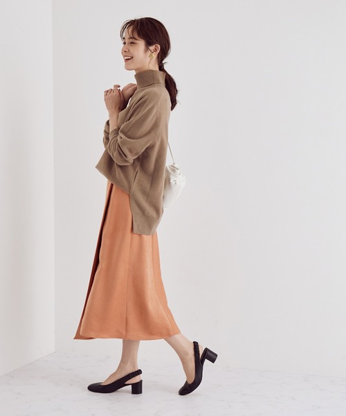 「ROPE'」 タートルネックニット 38 ライトグレー レディース_画像5