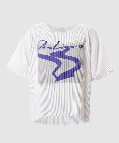 tシャツ Big Pleats T-shirt レディース