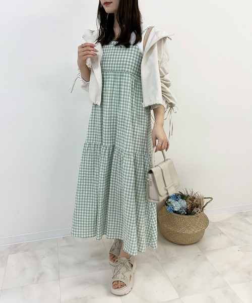 1676【YOKO CHAN 】アシンメトリーワンピース 40 クリーニング済 ワンピース シフォン キャミワンピ[品番：GW000003846]｜Growing