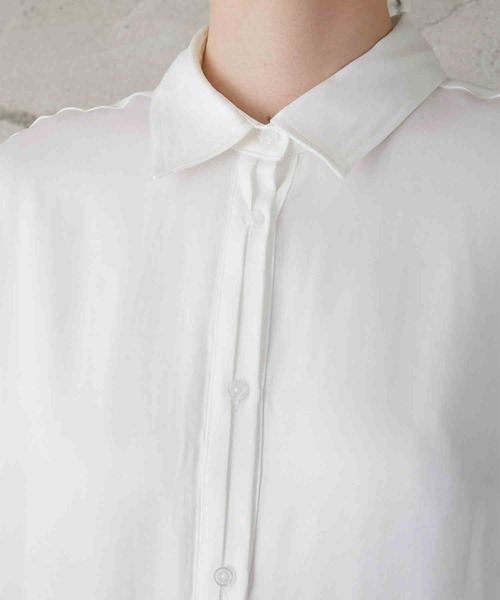 ブラウス シャツ 「LA PEAU DE GEM」soft rayon shirt/ソフトレーヨンシャツ レディース la peau de gem ブラウス シャツ 「LA PEAU DE GEM」soft rayon