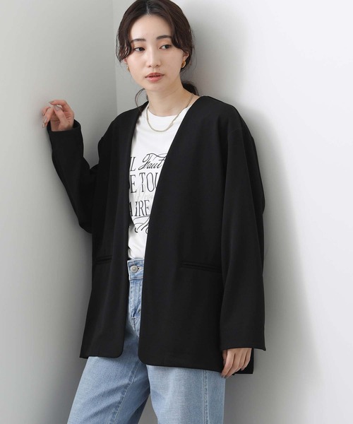 Acuta（アクータ） ジャケット ノーカラージャケット ジョーゼットノー