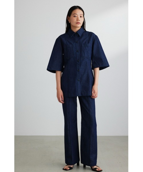 [STYLEMIXER] Denim брюки MEDIUM индиго голубой женский 