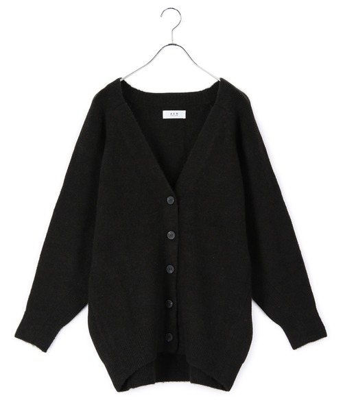 【新品未使用】ADAM ET ROPE’ ニットカーディガンサックスアダムエロペ ADAM ET ROPE' 「ADAM ROPE'」 ニットカーディガン FREE サックス