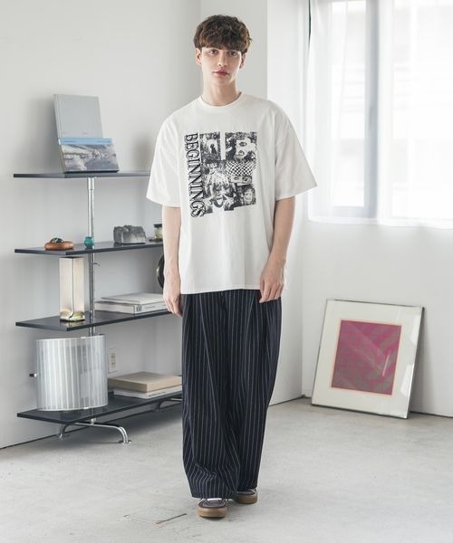 PBLIM tシャツ 半袖 「UNISEX」モノクロフォトTシャツ レディース