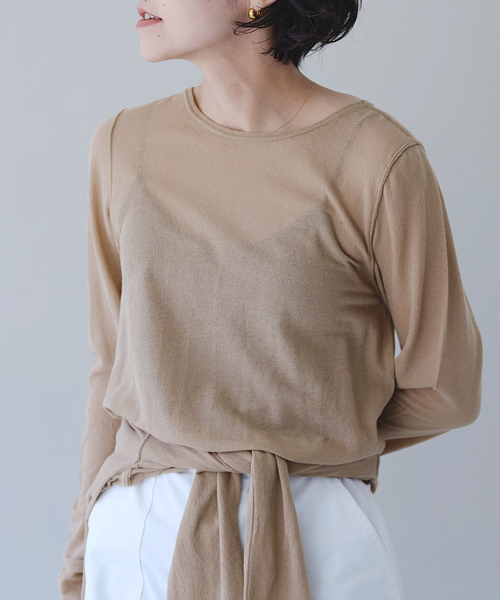 tシャツ シアークルーネックプルオーバー レディース