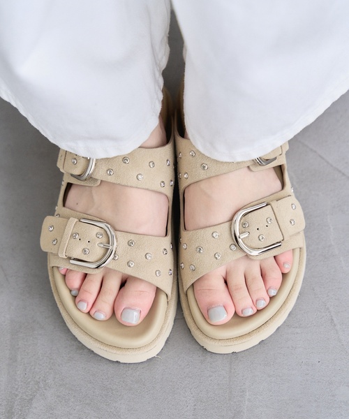 LE TALON 小粒のビジューサンダル サイズ:Ｌサイズ #LE TALON セール】ビジューサムリングサンダル（サンダル）｜LE TALON