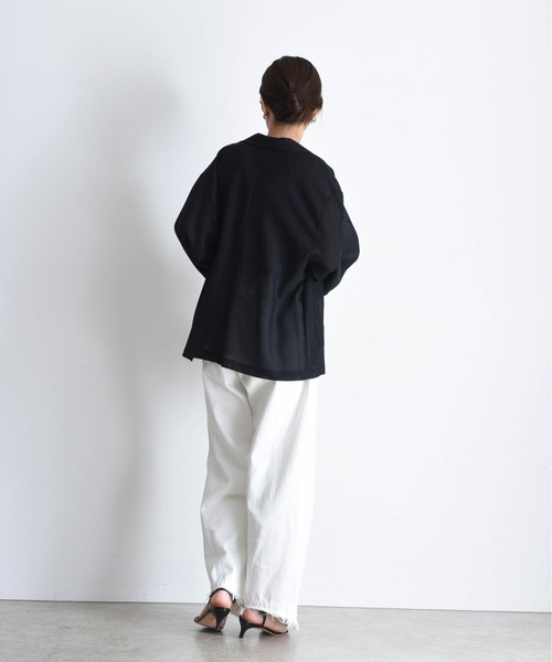 タンクトップ ノースリーブ 配色メロウ テレコタンク レディース Eimee Law タンクトップ ノースリーブ 配色メロウ テレコタンク
