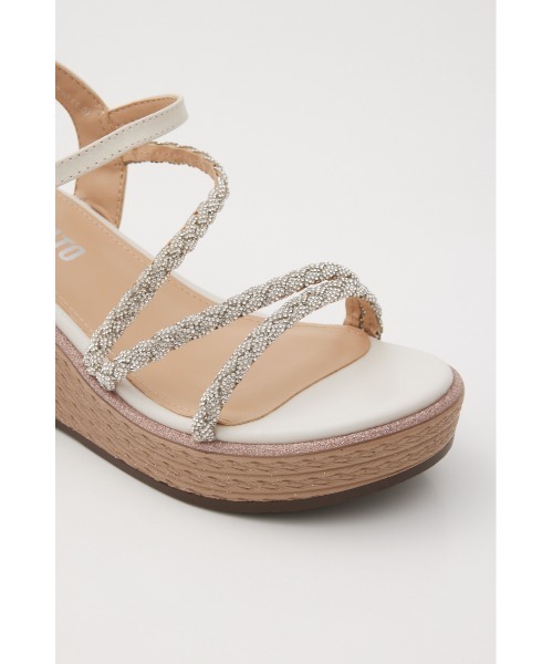 スタッカート（STACCATO）/プルスコードストラップウェッジヒールサンダル STACCATO（スタッカート） サンダル プルスコードストラップウェッジ