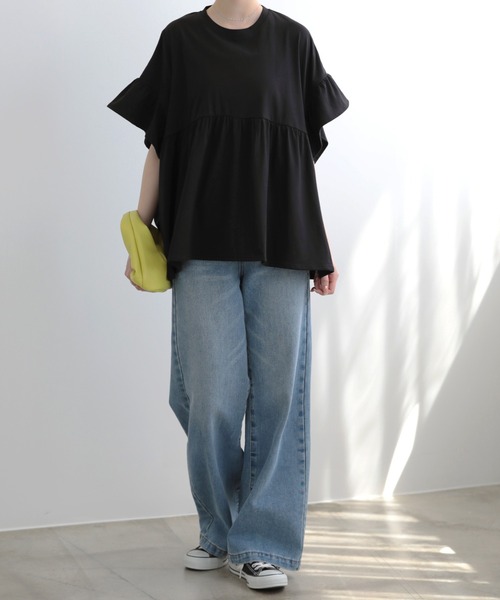 SUNFLOWER EIGHT tシャツ フリルスリーブカットソー レディース