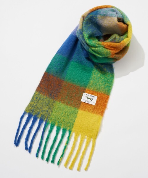 「TOWNCRAFT」 マフラー フリ- オレンジ メンズ_画像5