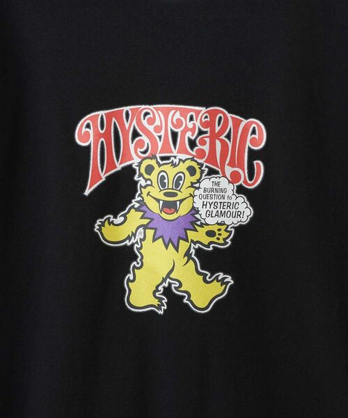 関税込【HYSTERIC GLAMOUR】FIRE BEAR GLITTER Tシャツ HYSTERIC GLAMOUR tシャツ FIRE BEAR GLITTER Tシャツ メンズ
