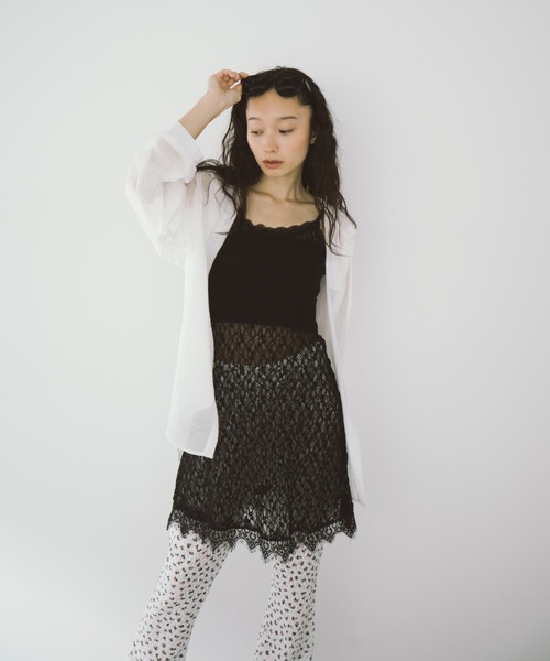 duei＊オーバーサイズビッグシルエットTシャツ&シアーフラワーフレアパンツ duei パンツ シアーフラワーフレアパンツ レディース : ZOZOTOWN