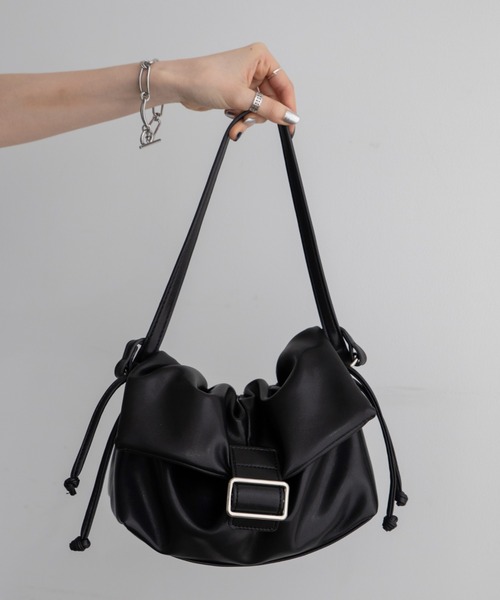 リクエスト＊ロラライハリス♡ワンハンドル巾着ショルダーバッグ♡チャーム付き 巾着ショルダーバッグ | Bagoodtimeshop