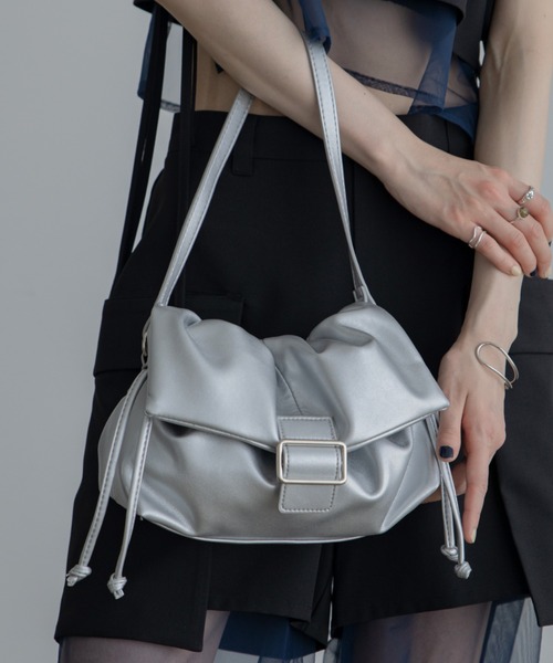 ショルダーバッグ NELLCOTE SUEDE SHOULDER BAG nmtc+】pocket shoulder bag（ショルダーバッグ）｜Never mind