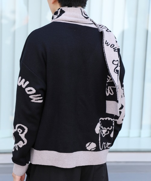 HOOK」 ニットカーディガン X-LARGE ホワイト メンズ : ZOZOTOWN Yahoo