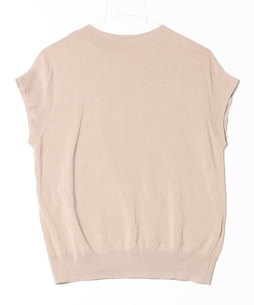 「UNITED ARROWS」 半袖ニット - ベージュ レディース
