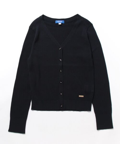 「BLUE LABEL CRESTBRIDGE」 ニットカーディガン 38 ダークネイビー レディース
