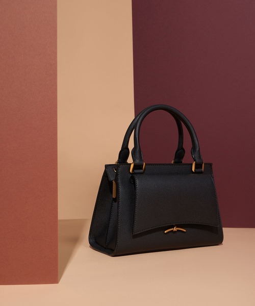 【美品】charles&keith 2way バッグ CHARLES&KEITH チャールズ&キース 2WAYバッグ 良好 ベージュ PVC