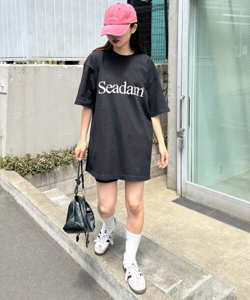 「SEADAM」 半袖Tシャツ MEDIUM ブラック レディース