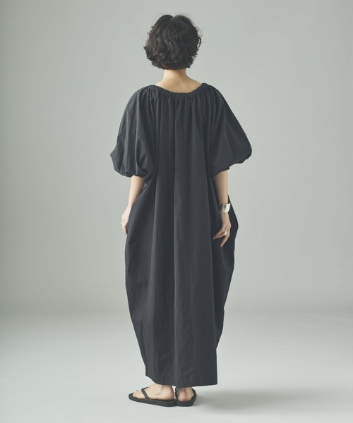 ぷう【Curensology】2wayコットンリネンドレス Curensologyカレンソロジー2WAYコットンリネンドレス黒(新品未