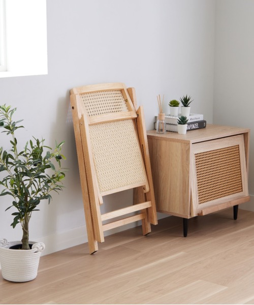 家具 ラタン調　折り畳みチェア_3