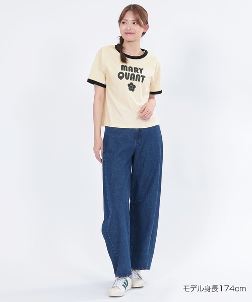 マリークワント　Tシャツ　半袖シャツ　プルオーバー　ロゴデイジー【新品未使用】 シンプルデイジーロゴ2 Tシャツ（Tシャツ/カットソー）｜MARY