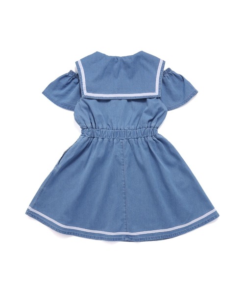 「JENNI love」 「KIDS」半袖ワンピース 160cm ブルー キッズ_画像8