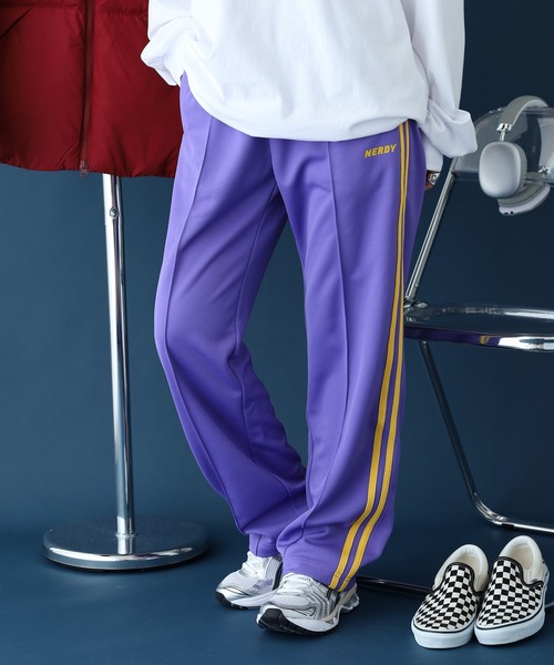 NERDY velvet ジャージ　上下 NERDY ジャージ 上下セット 柄違い パープル 人気｜Yahoo!フリマ（旧