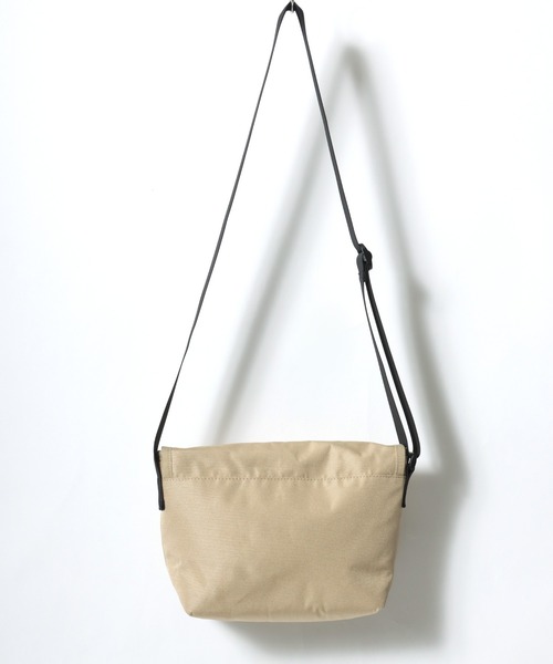 【アイボリー】【LEE掲載】Trench/レザーフラップショルダーBAG Lee（リー） ショルダーバッグ バッグ ロゴ ワンポイント刺繍 撥水