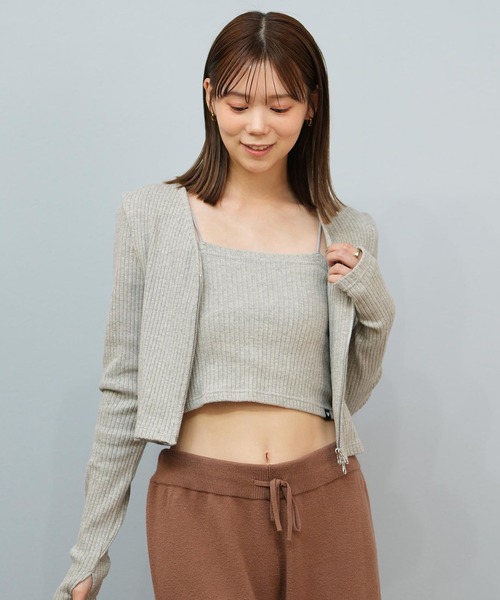 ROXY（ロキシー） ニット セーター カーディガン ショート丈 2点セット