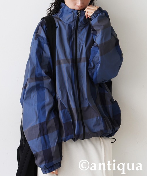 antiqua（アンティカ） ブルゾン アウター チェック柄ブルゾン