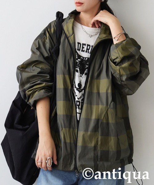 antiqua（アンティカ） ブルゾン アウター チェック柄ブルゾン