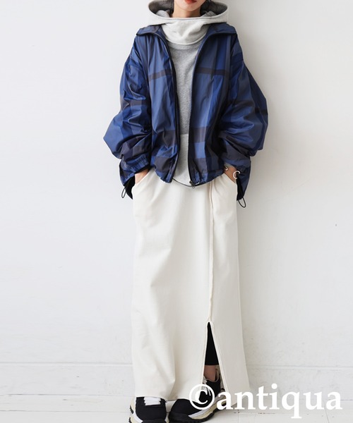 アンティカ　ブルゾン antiqua（アンティカ） ブルゾン アウター チェック柄ブルゾン