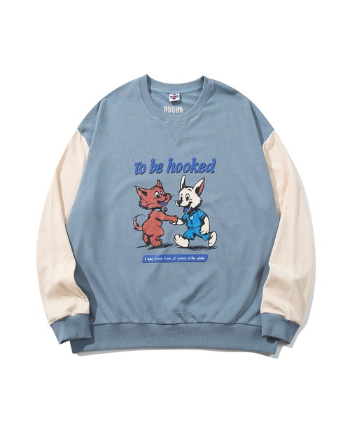 29☆プロフお読みください❁¨̮ 　3点 トレーナー スウェット HOOK -original- キャラクタープリント クルー