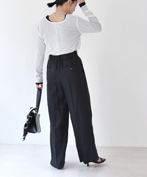 「quaranciel」 スラックス 36 ピンク レディース_画像4