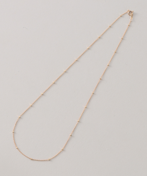ネックレス グリッターチェーン40cmネックレス K10 レディースの画像