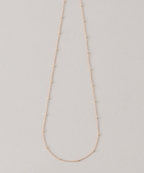 ネックレス グリッターチェーン40cmネックレス K10 レディースの画像
