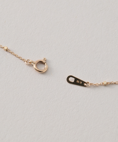 ネックレス グリッターチェーン40cmネックレス K10 レディースの画像