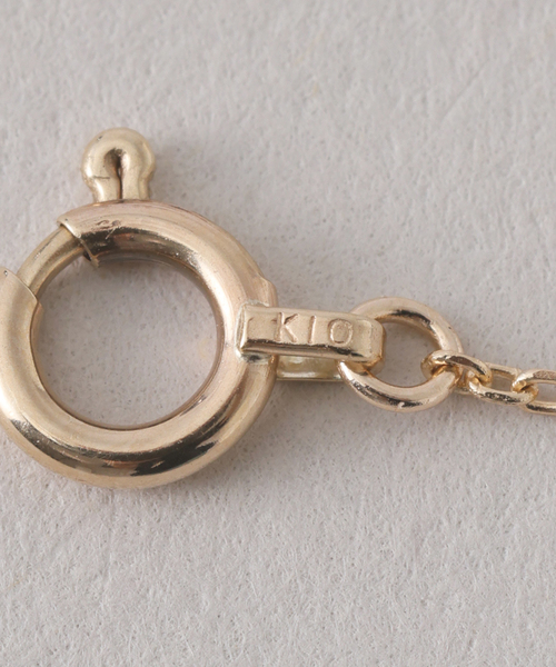 ネックレス グリッターチェーン40cmネックレス K10 レディースの画像