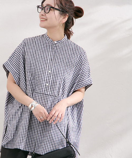 ☆新品タグ付☆ジャーナルスタンダード SO フロントブザムハーフスリーブシャツ JOURNAL STANDARD ブラウス シャツ フロントブザムハーフ