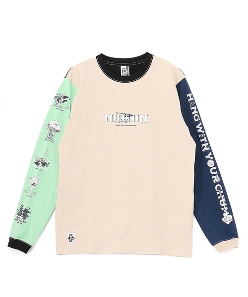 CHUMS（チャムス） tシャツ 長袖Tシャツ/ロンT 蓄光プリント CH01-2662