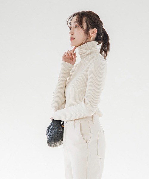 「Emma Taylor」 タートルネックニット FREE ベージュ レディース_画像8