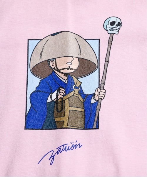 「C.E.L.STORE」 「zatuon」半袖Tシャツ X-LARGE ピンク メンズ_画像2