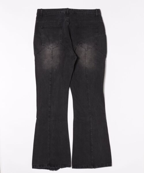 NO WAY ジーンズ /ZIP-FLARE WIDE DENIM/ メンズ レディース