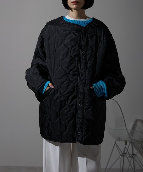 each alchemist ブルゾン アウター キルティング中綿ミディジャケット