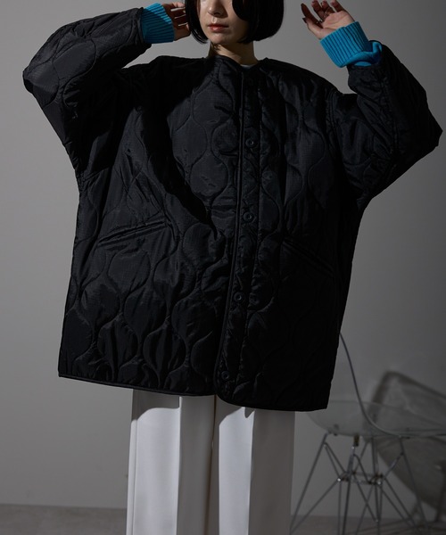 each alchemist ブルゾン アウター キルティング中綿ミディジャケット